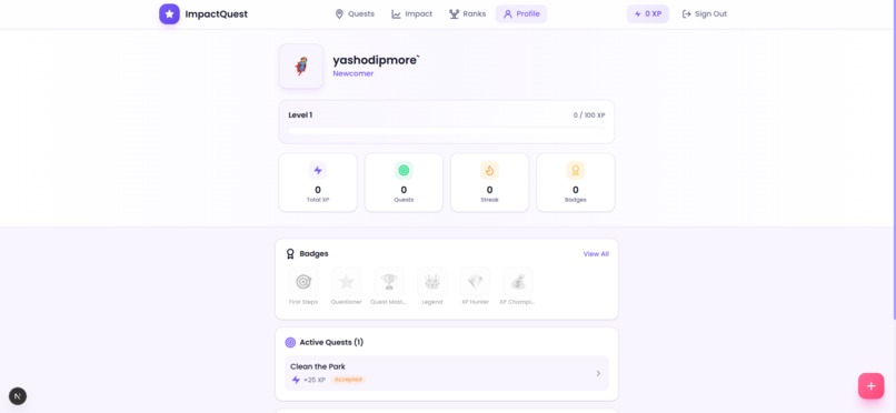 ImpactQuest - Gamify Social Good for Gen Z – screenshot 2