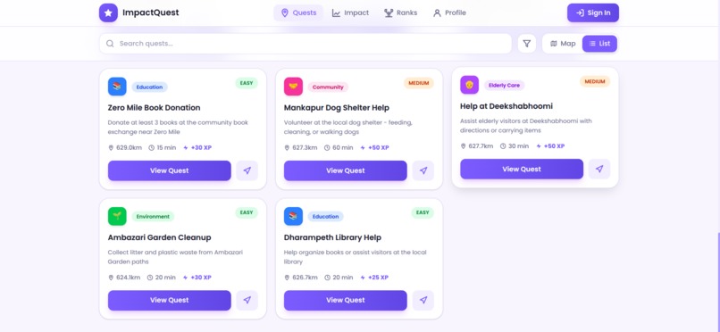 ImpactQuest - Gamify Social Good for Gen Z – screenshot 4