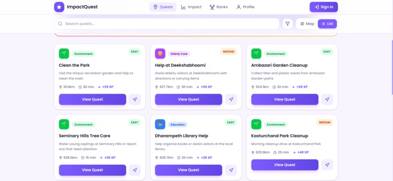 ImpactQuest - Gamify Social Good for Gen Z – screenshot 7