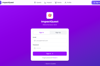 ImpactQuest - Gamify Social Good for Gen Z