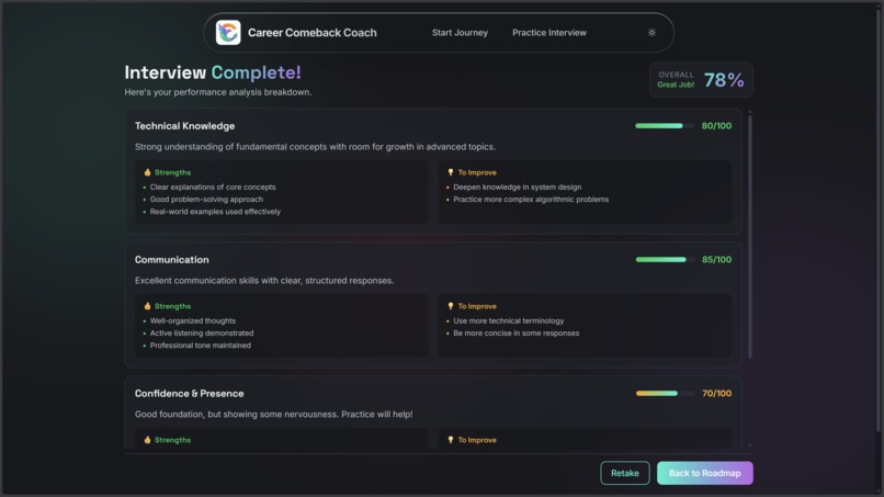 Career Comeback Coach – screenshot 8