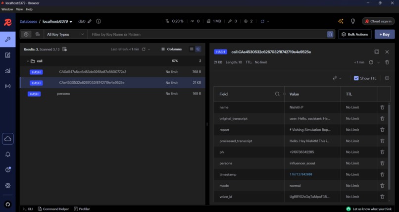 VishNet – AI Powered Vishing Simulation & Defence – screenshot 5