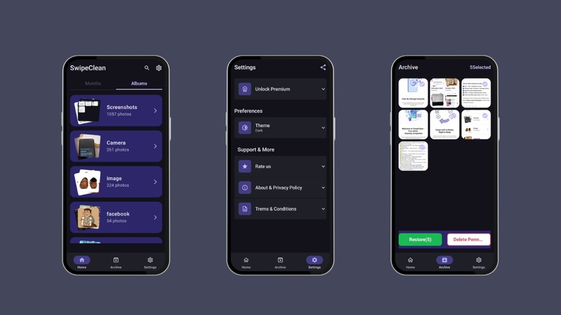 swipeclean – screenshot 2