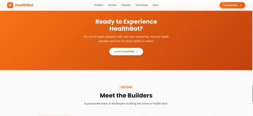 HealthBot Monitor-AI Healthcare with Complete Observability – screenshot 5