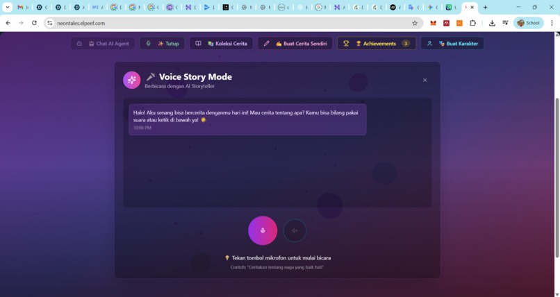 Neon Tales ConvAI – screenshot 1