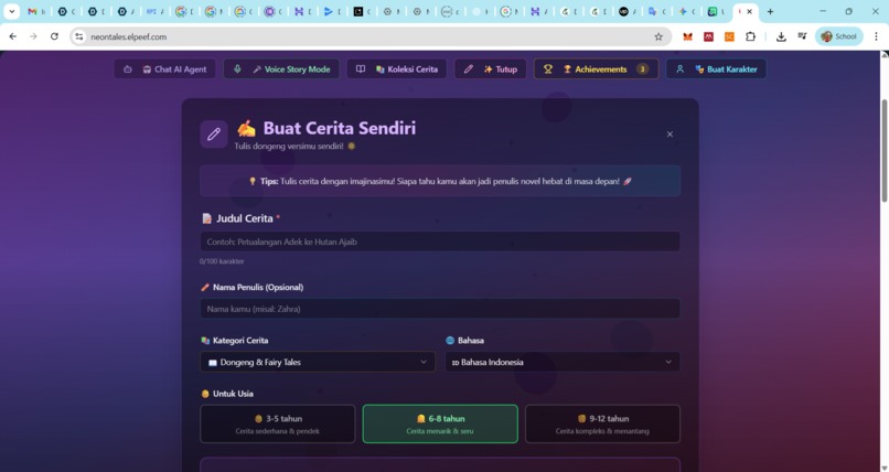 Neon Tales ConvAI – screenshot 3