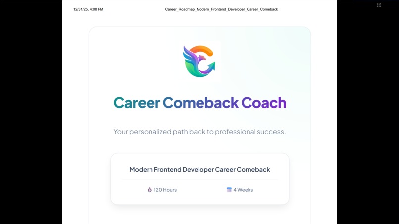 Career Comeback Coach – screenshot 6