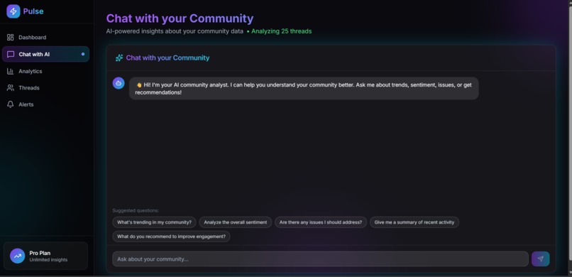 Pulse: AI Community Intelligence – screenshot 2