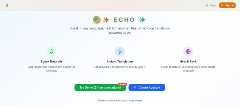 Echo – screenshot 1