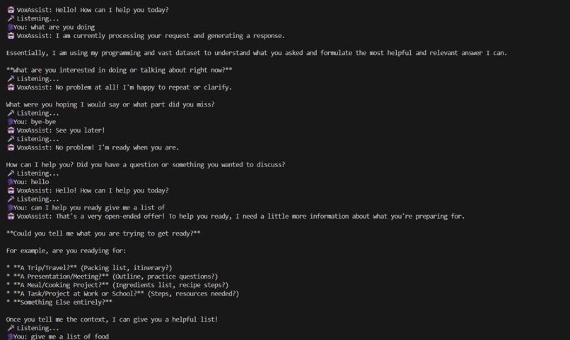 VoxAssist – screenshot 1