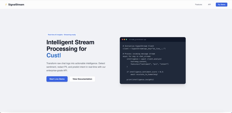 SignalStream AI – screenshot 1