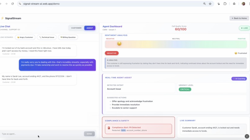 SignalStream AI – screenshot 2