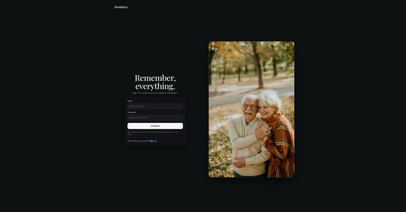 Reminisce: The AI Memory Companion – screenshot 1