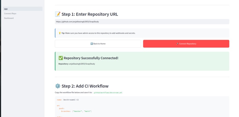 DevStreamAI – screenshot 3