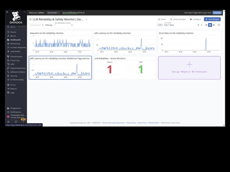 LLM Reliability Monitor – screenshot 2