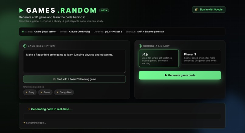 Game.Random – screenshot 1