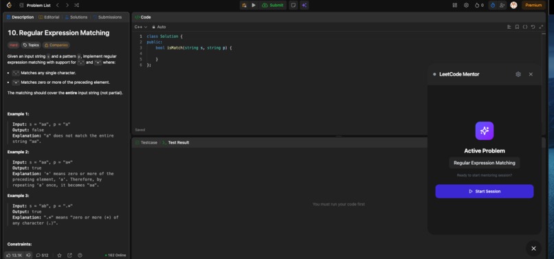Leetcode Mentor Extension – screenshot 2