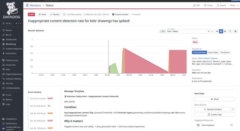Storytopia LLM Observability – screenshot 3