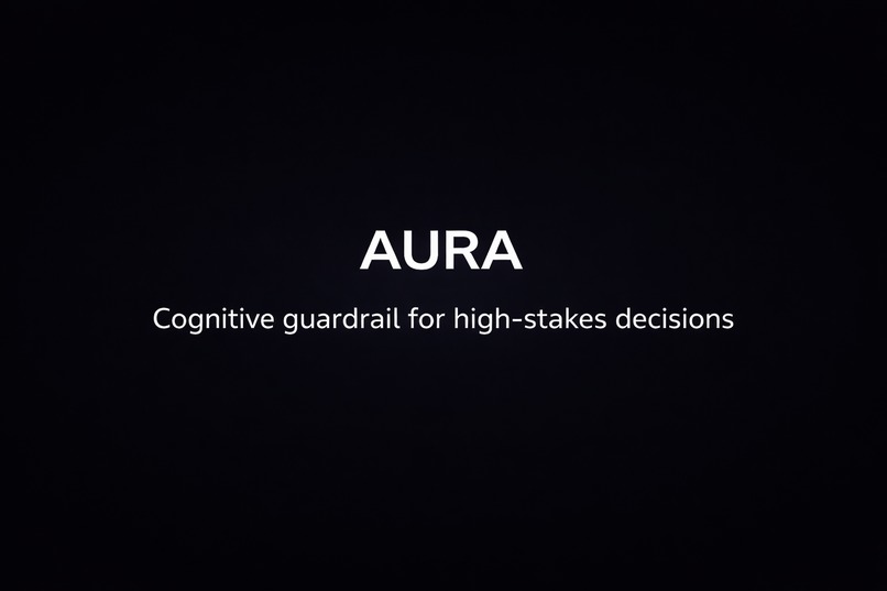 AURA — Cognitive Guardrail for High-Stakes Decisions – screenshot 1