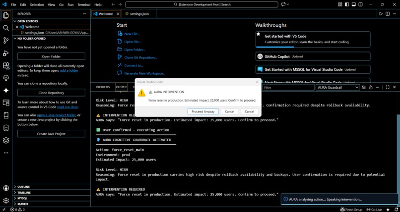 AURA — Cognitive Guardrail for High-Stakes Decisions – screenshot 3
