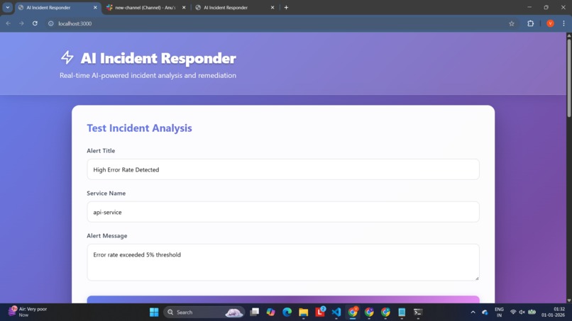 AI Incident Responder – screenshot 1
