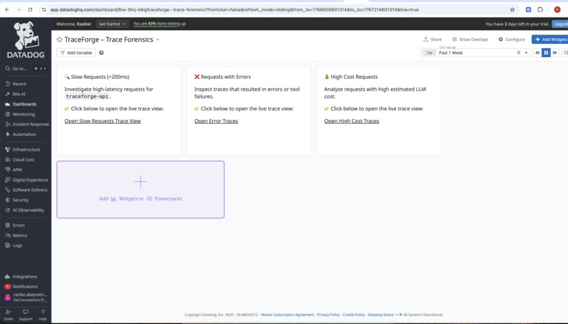 TraceForge — Observable & Self-Healing AI Orchestration – screenshot 1