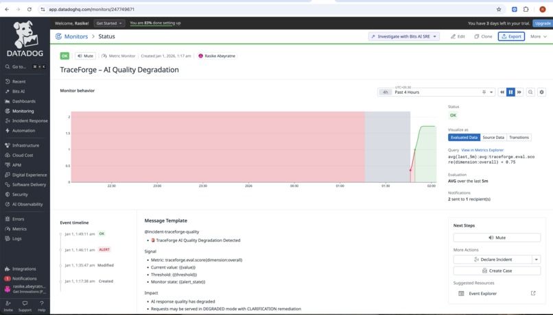 TraceForge — Observable & Self-Healing AI Orchestration – screenshot 4