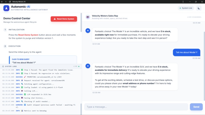 Autonomic-AI – screenshot 1