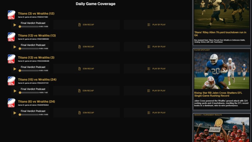 Enigma Sports Network – screenshot 2