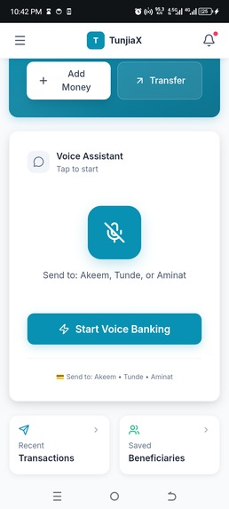 TunjiaX Wallet – screenshot 1