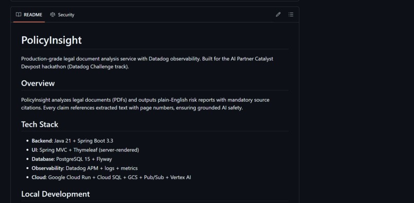 Policy Insight – screenshot 1