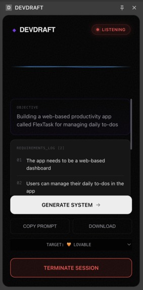 DevDraft AI – screenshot 2