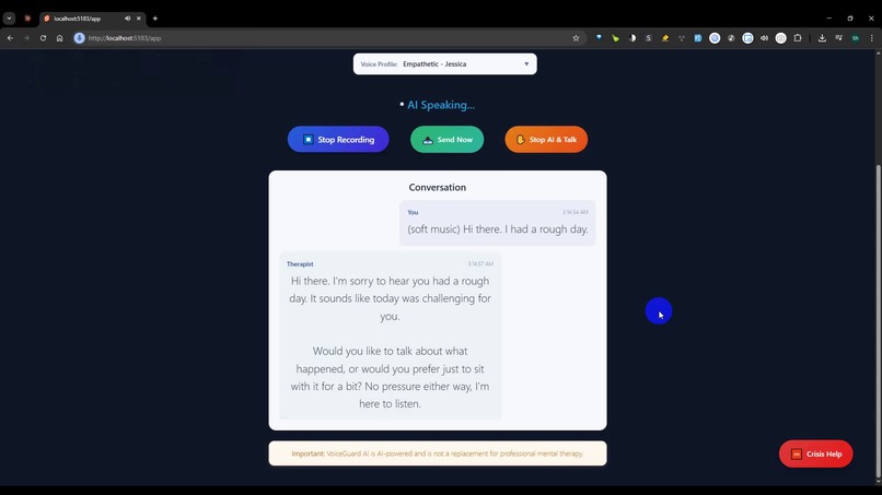 voice-journal-therapy – screenshot 1