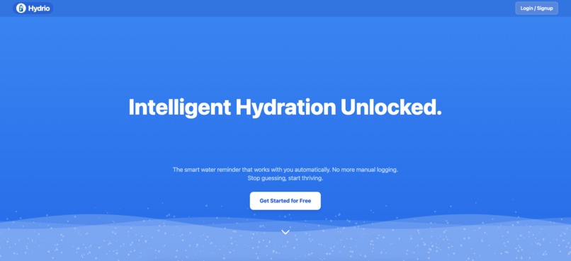 Hydrio: The AI-Powered Frictionless Water Tracker – screenshot 1