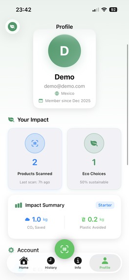 EcoScan – screenshot 2
