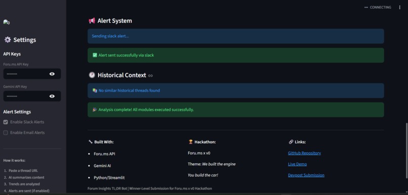 Forum Insights: AI TL;DR Bot – screenshot 4