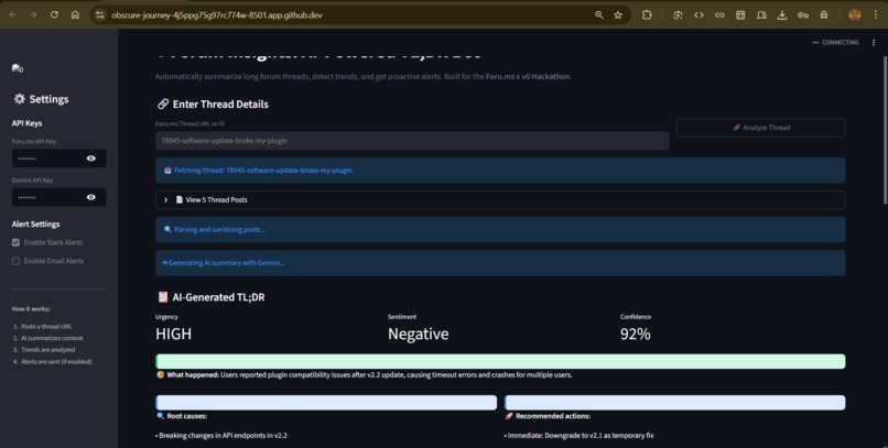 Forum Insights: AI TL;DR Bot – screenshot 2