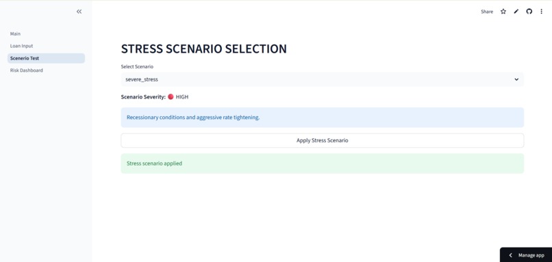 Loan Stress Test Simulator – screenshot 3