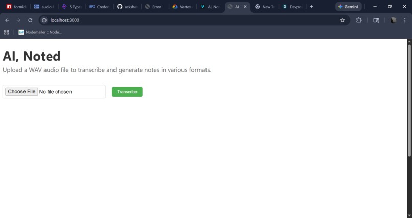 AI, Noted – screenshot 1