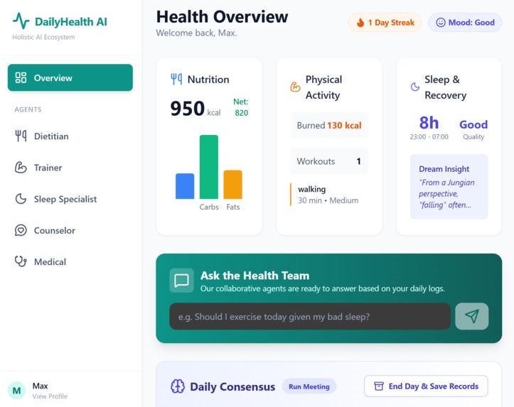 DailyHealthAI – screenshot 1
