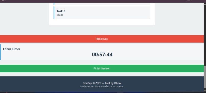 OneDay – screenshot 2