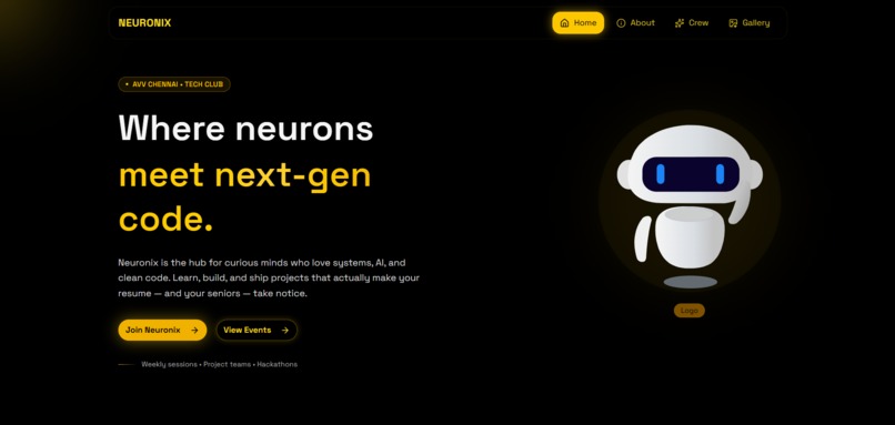 neuronix-club-website – screenshot 1