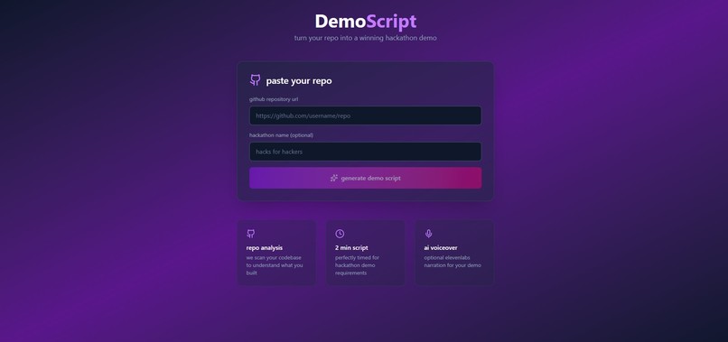 DemoScript – screenshot 1
