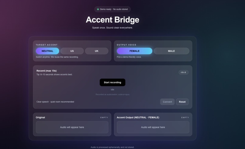 Accent Bridge – screenshot 1
