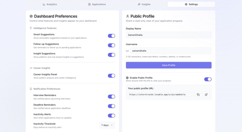InternTrack – Smart Internship & Job Application Tracker. – screenshot 6