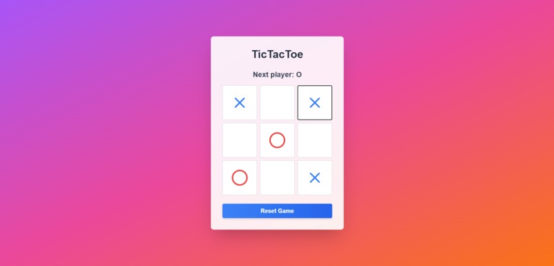 TicTacToe WebApp – screenshot 3