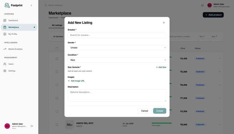 Footprint – screenshot 1