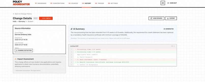 PolicyAggregator – screenshot 1