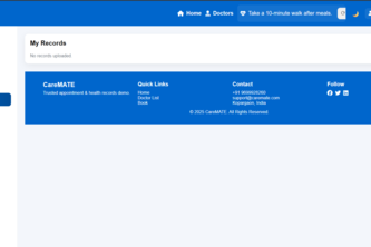 CareMATE – Smart Doctor Appointment Booking System