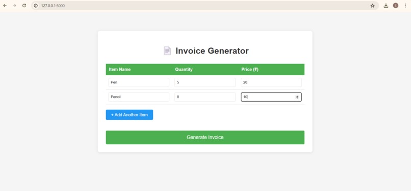 GST Invoice Generator – screenshot 1